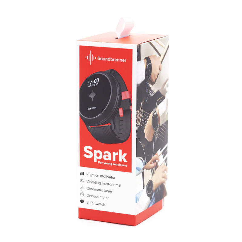 Soundbrenner Spark Smart Watch for Young Musicians - Galaxy Black
