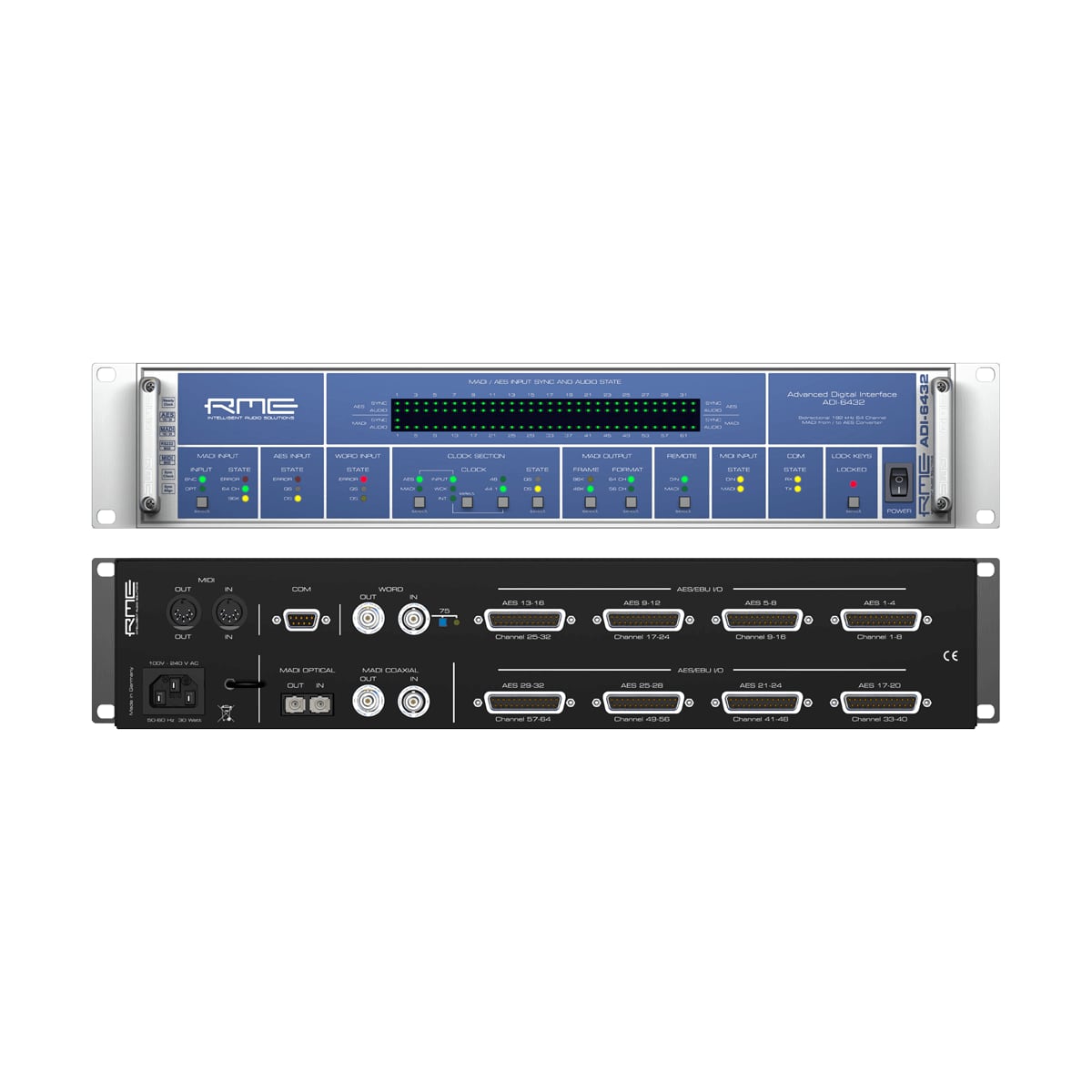 RME Bidirectional 64-Channel 192 Khz Madi/Aes Format Convertor