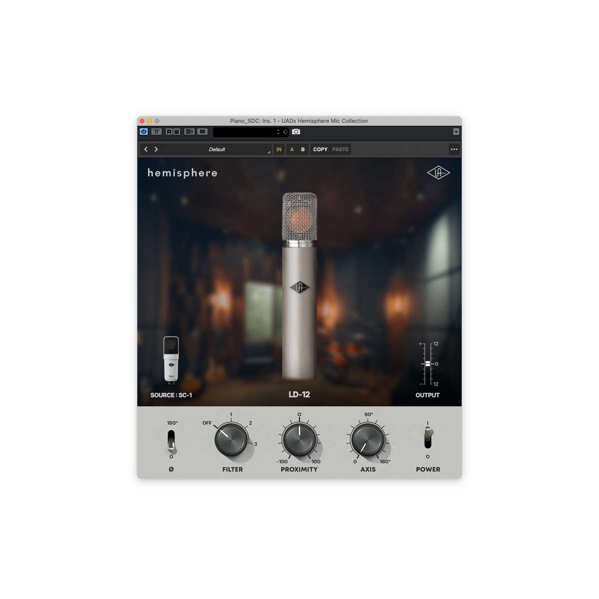 Universal Audio SC-1 Condenser Mic with Hemisphere Mic Modeling