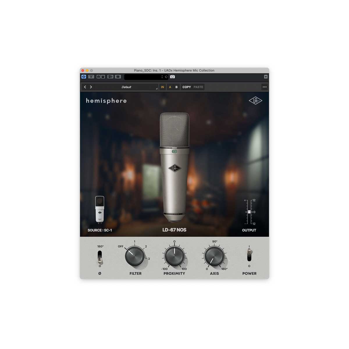 Universal Audio SC-1 Condenser Mic with Hemisphere Mic Modeling