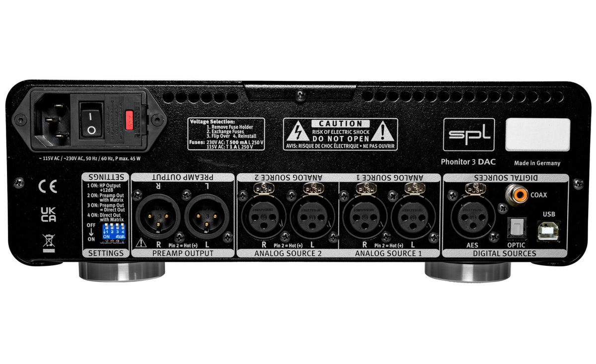 SPL Phonitor 3 Headphone Amp, Monitor Controller & DAC with 120V Technology