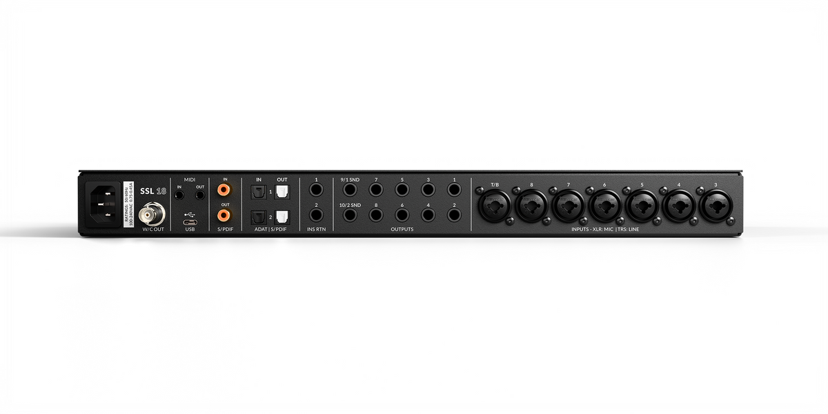 SSL 18 - 26-in / 28-out, high-performance USB audio interface