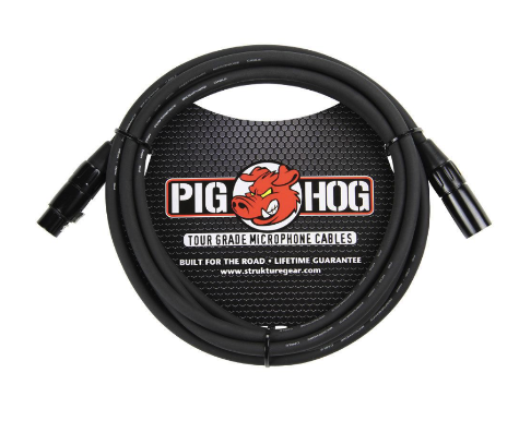 Pig Hog 8mm Mic Cable, 15ft XLR