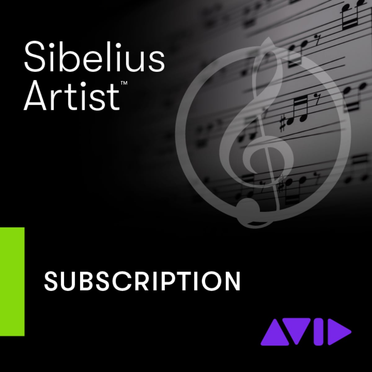 AVID Sibelius | Artist 1-Year Subscription NEW