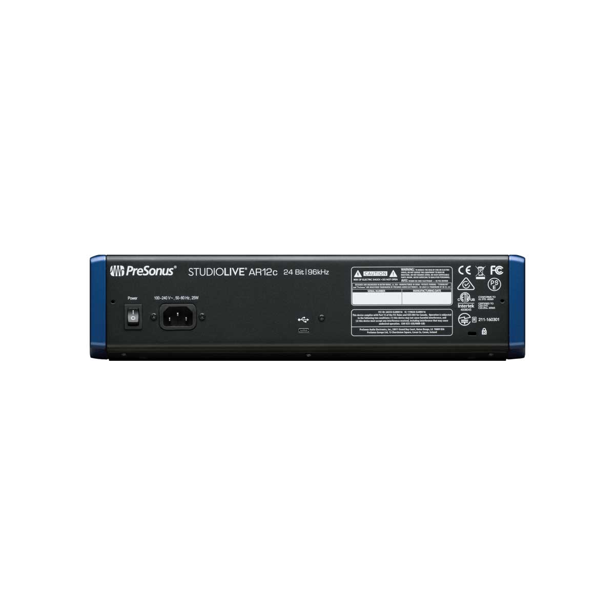 PreSonus StudioLive AR12c 12-channel USB-C™ Compatible Audio Interface / Analog Mixer / Stereo SD Recorder