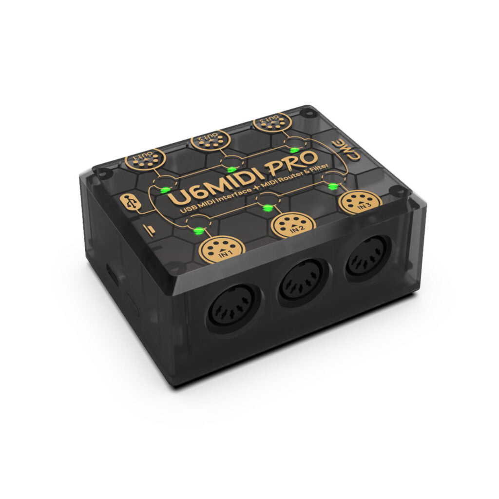 CME U6MIDI Pro USB + MIDI Interface MIDI router + filter via Free Software