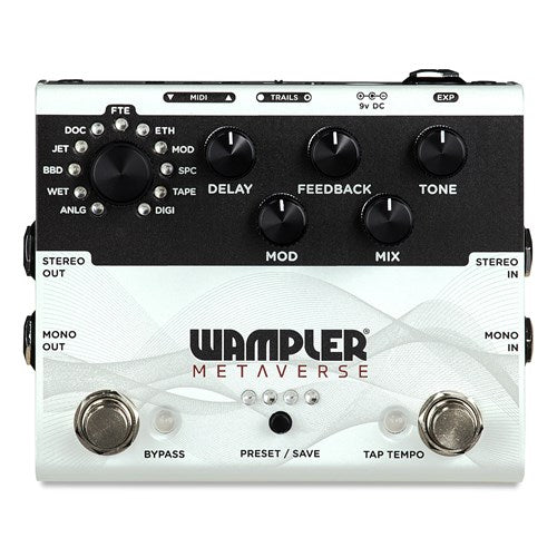 Wampler Metaverse Multi-Delay Effects Box with Advanced DSP and Programmable Presets