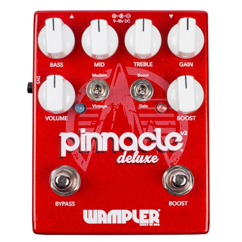 Wampler Pinnacle Deluxe Brown Sound British Distortion Pedal with Boost
