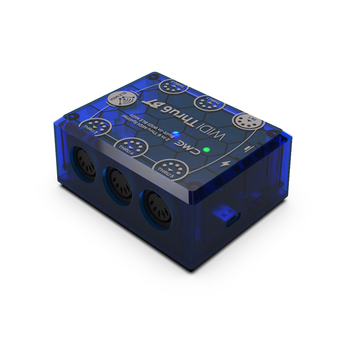 CME WIDI Thru6 BT 2-in 6-out MIDI Thru/Splitter with integrated WIDI