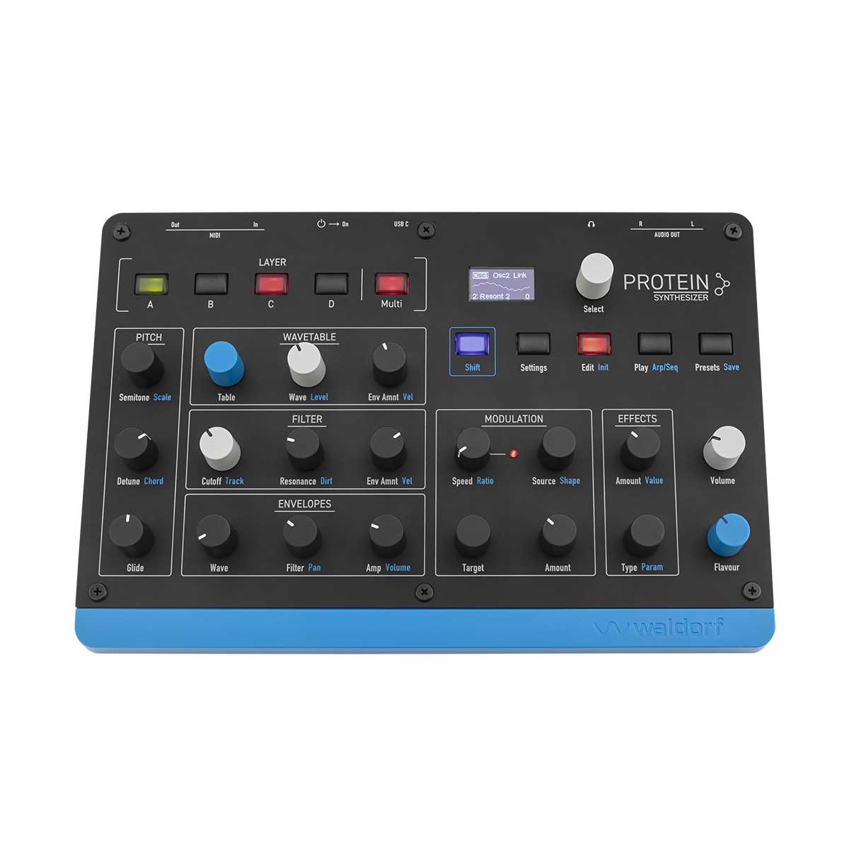 Waldorf Protein Desktop Wavetable Synthesizer