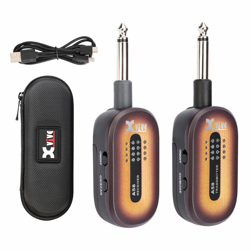 XVIVE A58 Wireless Guitar System 5.8GHZ - Sunburst