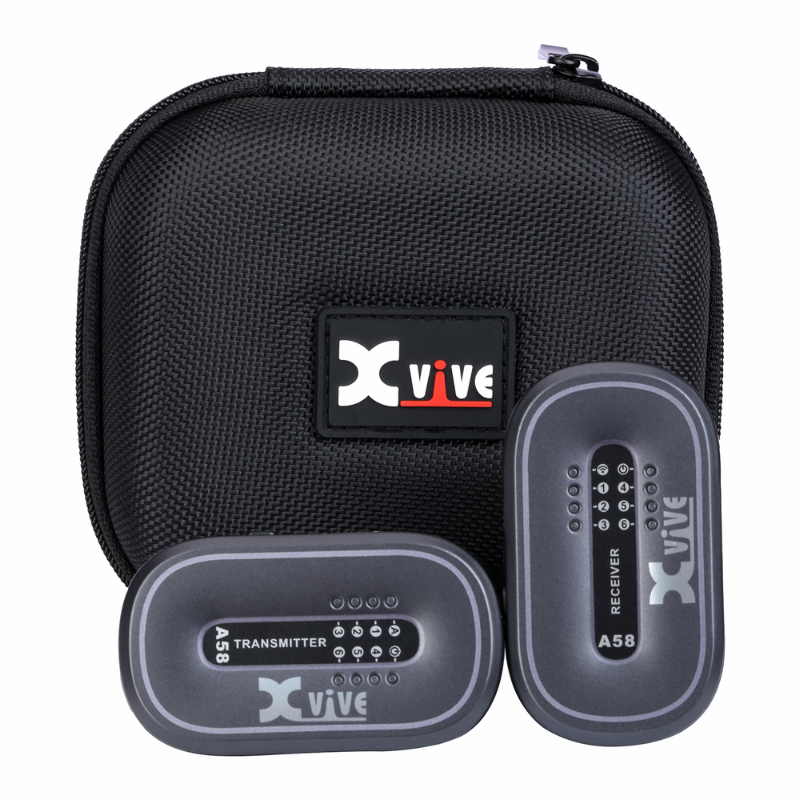 XVIVE A58 Wireless Guitar System & BCA58 Battery Case Bundle