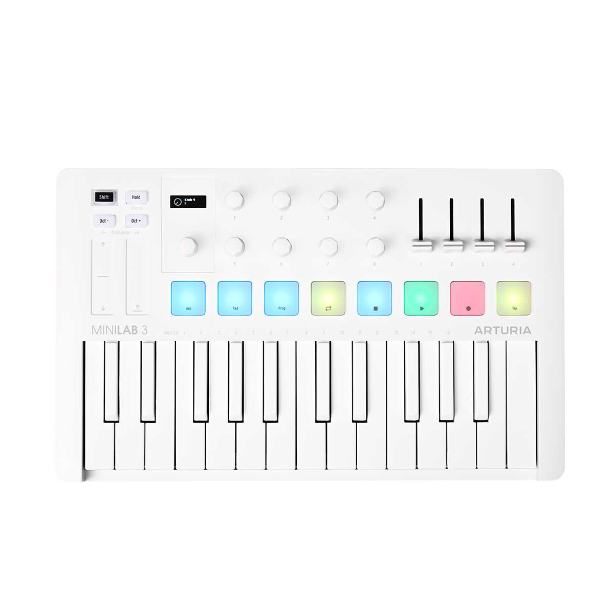 Arturia MiniLab 3 Alpine White Midi Controller