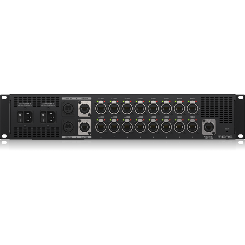 Midas AS88 Dual HMAC to 8 PORT Dual Redundant AES50 Converter