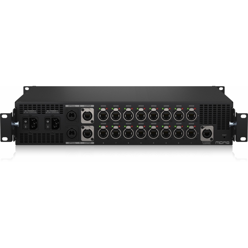 Midas AS88 Dual HMAC to 8 PORT Dual Redundant AES50 Converter
