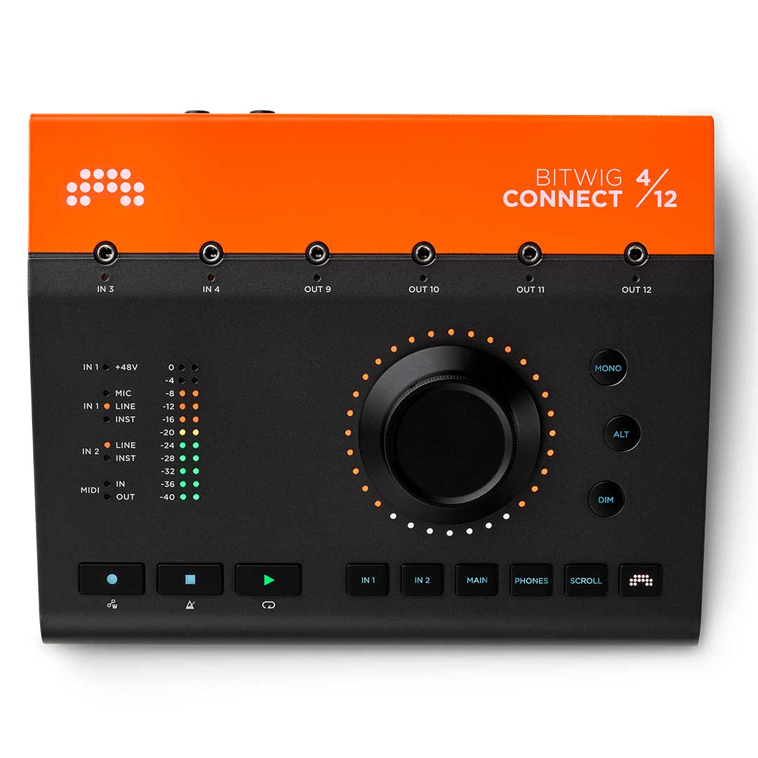 Bitwig Connect 4/12  4‑in/12‑out CV- and MIDI‑enabled audio interface