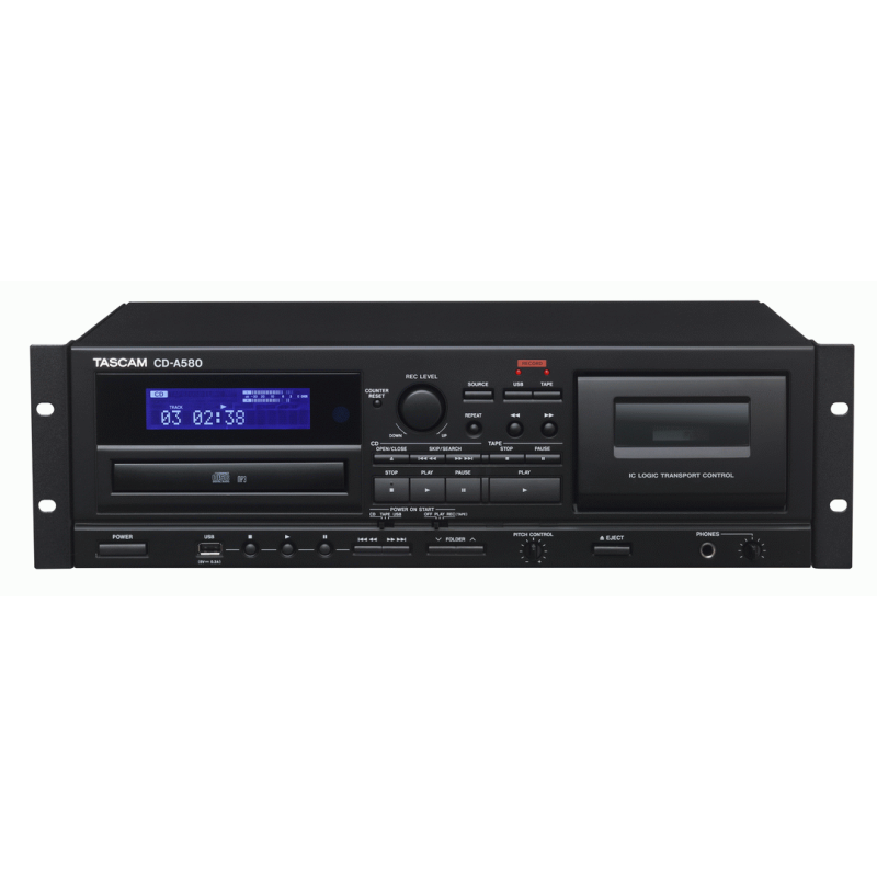 Tascam CDA580 Cassette Recordger, CD Player,  USB Player/Recorder