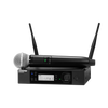 Shure Wireless Dig Handheld System GLXD2+; SM58 Mic; GLXD4R+; Dual Band 2.4GHz and 5.8GHz