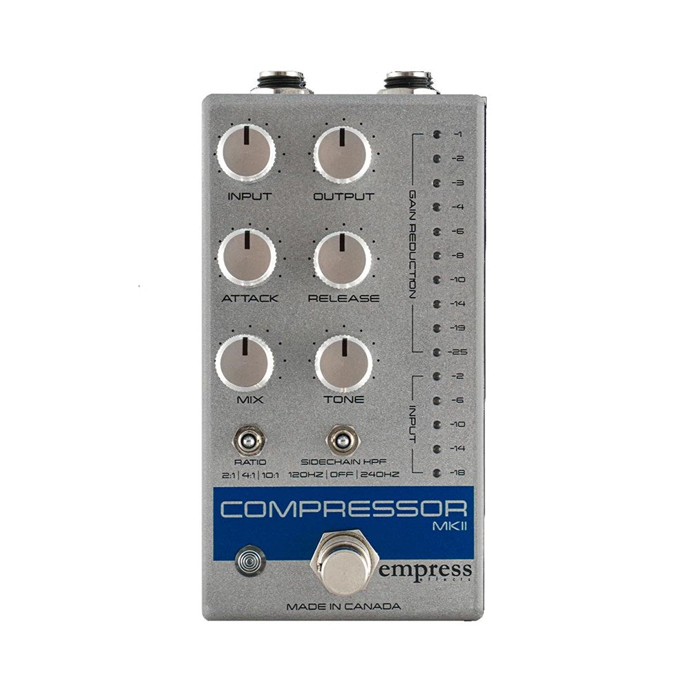 Empress Effects: Compressor MKII Silver Sparkle Guitar Effects Pedal