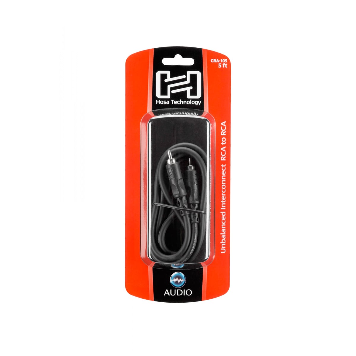 Hosa CRA-105 Unbalanced Interconnect, RCA to Same, 5 ft