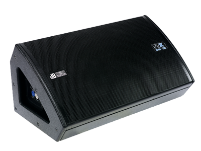 dB Technologies 2 way active powered stage monitor, 1x15" RCF neodymium woofer with 3" VC, 1.4" neodymium compression driver, rotatable 40°x90° CD horn,