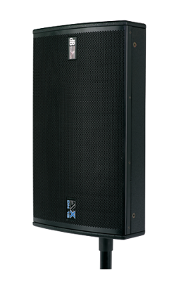 dB Technologies 2 way active powered stage monitor, 1x15" RCF neodymium woofer with 3" VC, 1.4" neodymium compression driver, rotatable 40°x90° CD horn,