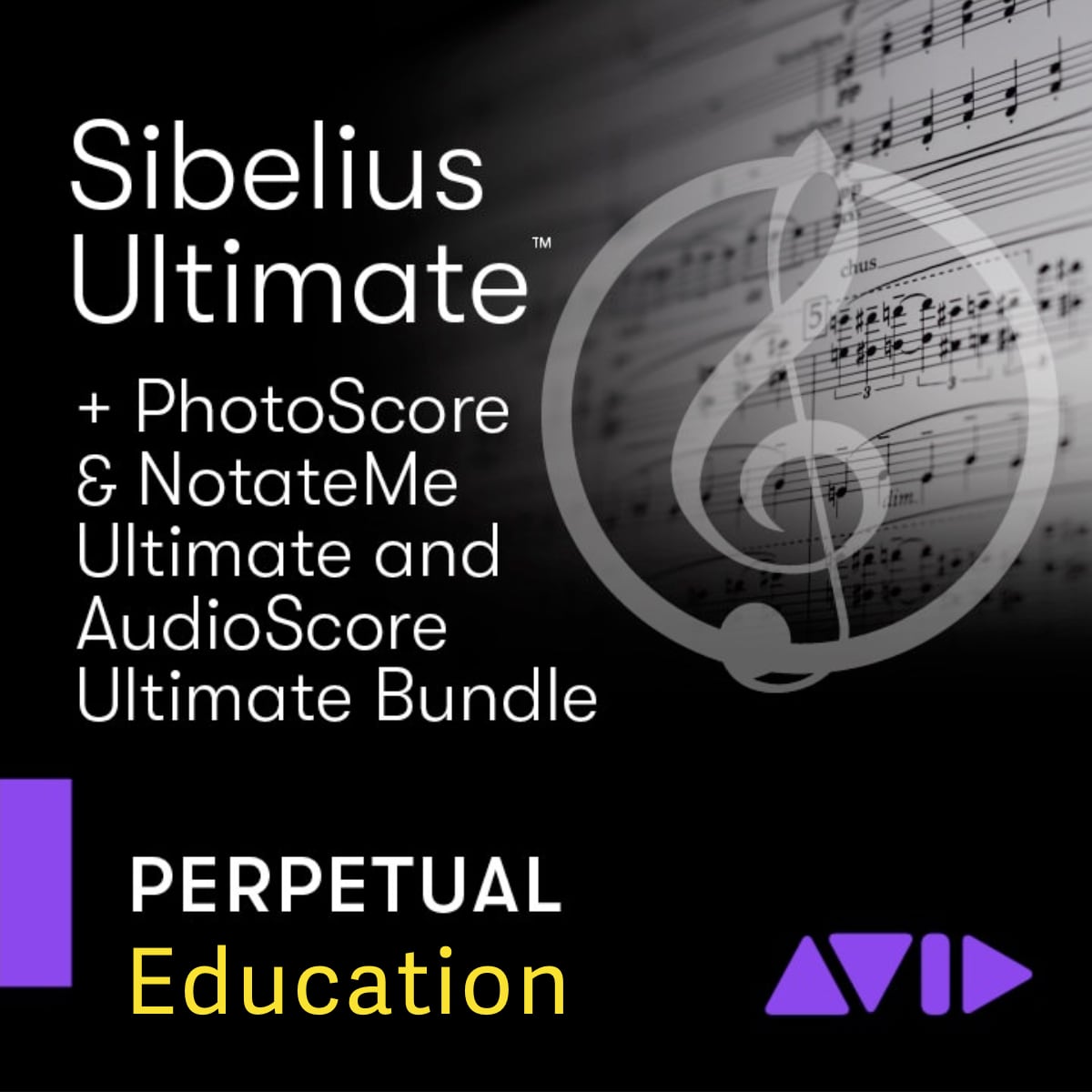 Avid Sibelius | Ultimate Perpetual License NEW + PhotoScore and NotateMe Ultimate + AudioScore Ultimate (EDU)