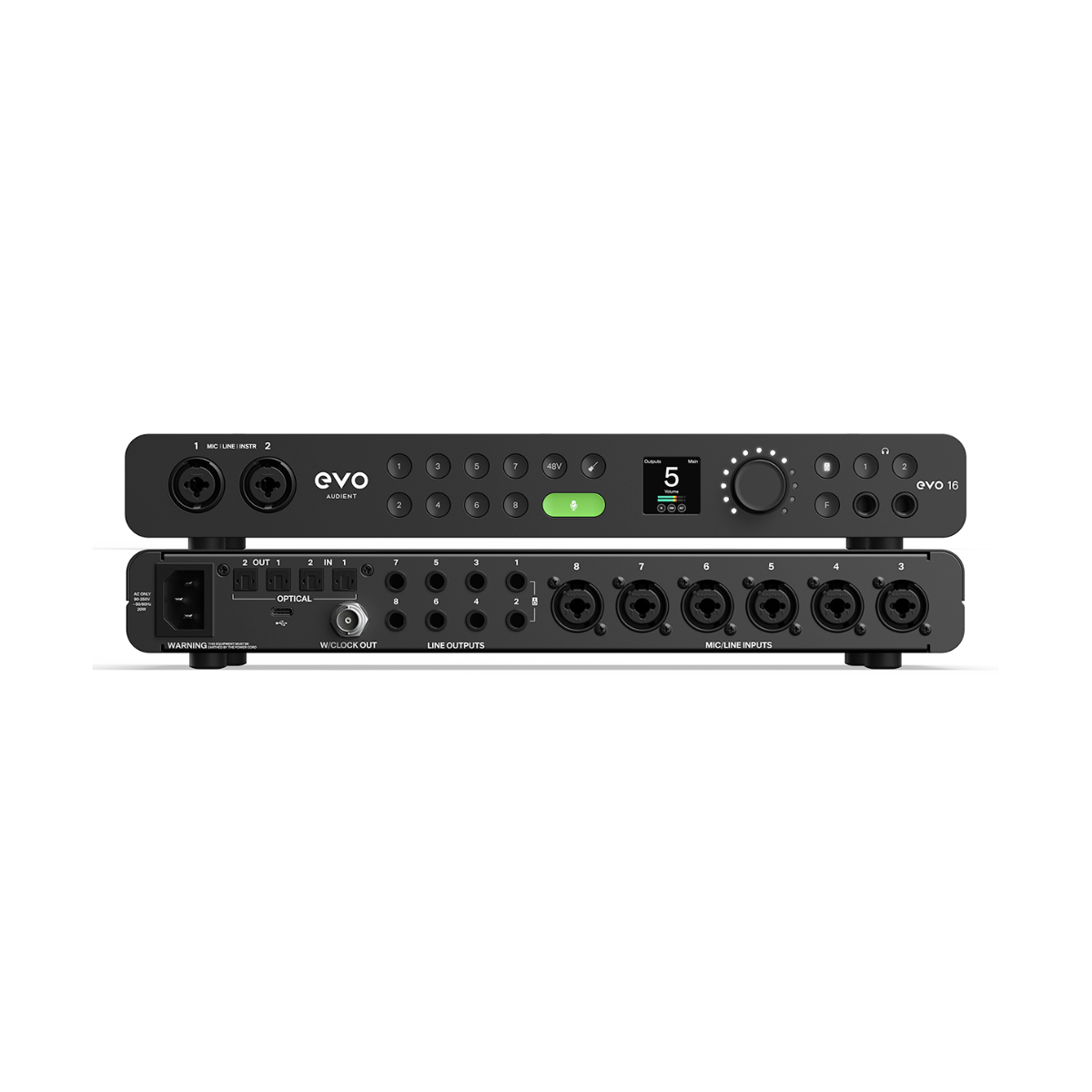 Audient EVO 16 + SP8 Bundle 48 channels of Smart Gain Inputs