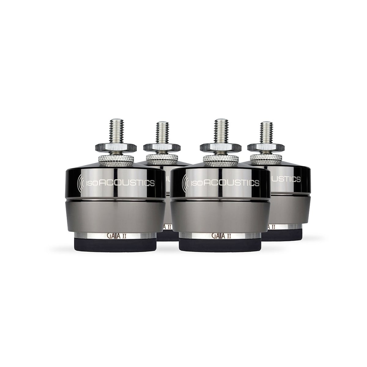 isoACOUSTICS GAIA II Stainless Steel Acoustic Isolation Stands (SET OF 4)