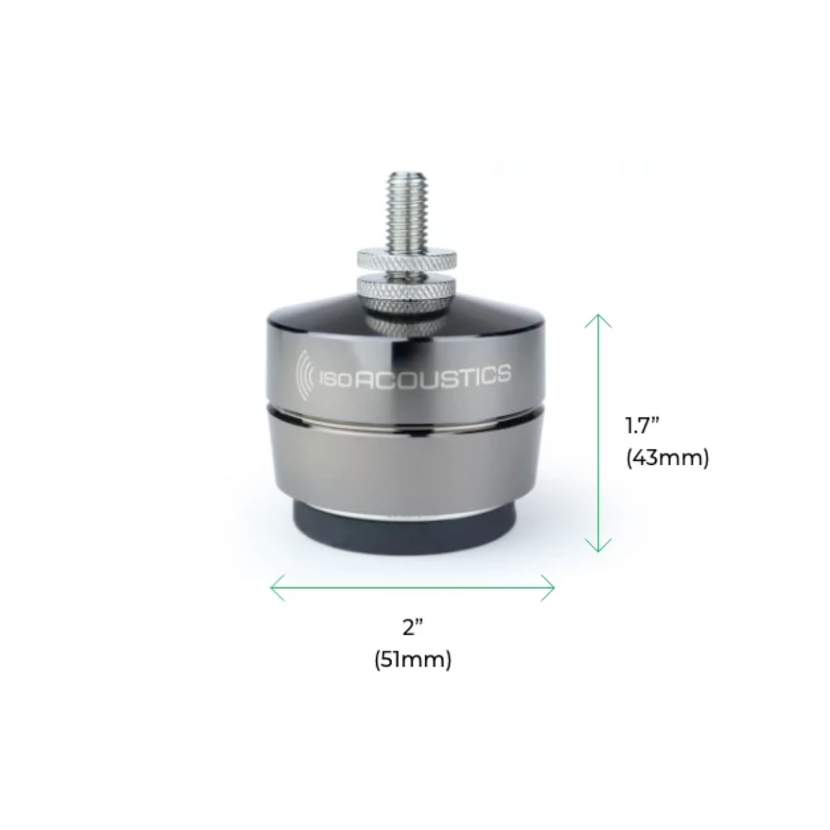 isoACOUSTICS GAIA II Stainless Steel Acoustic Isolation Stands (SET OF 4)