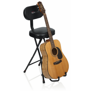 Gator Frameworks Combination Guitar Performance Seat and Single Guitar Stand