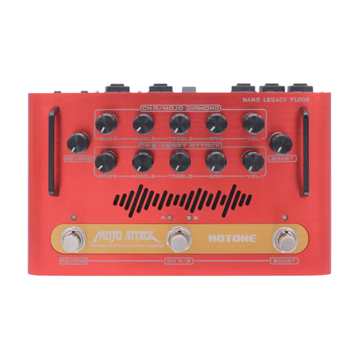 Hotone 2 channels 75W floor Amplifier+reverb+boost (Mojo Dimond and Heart Attack)