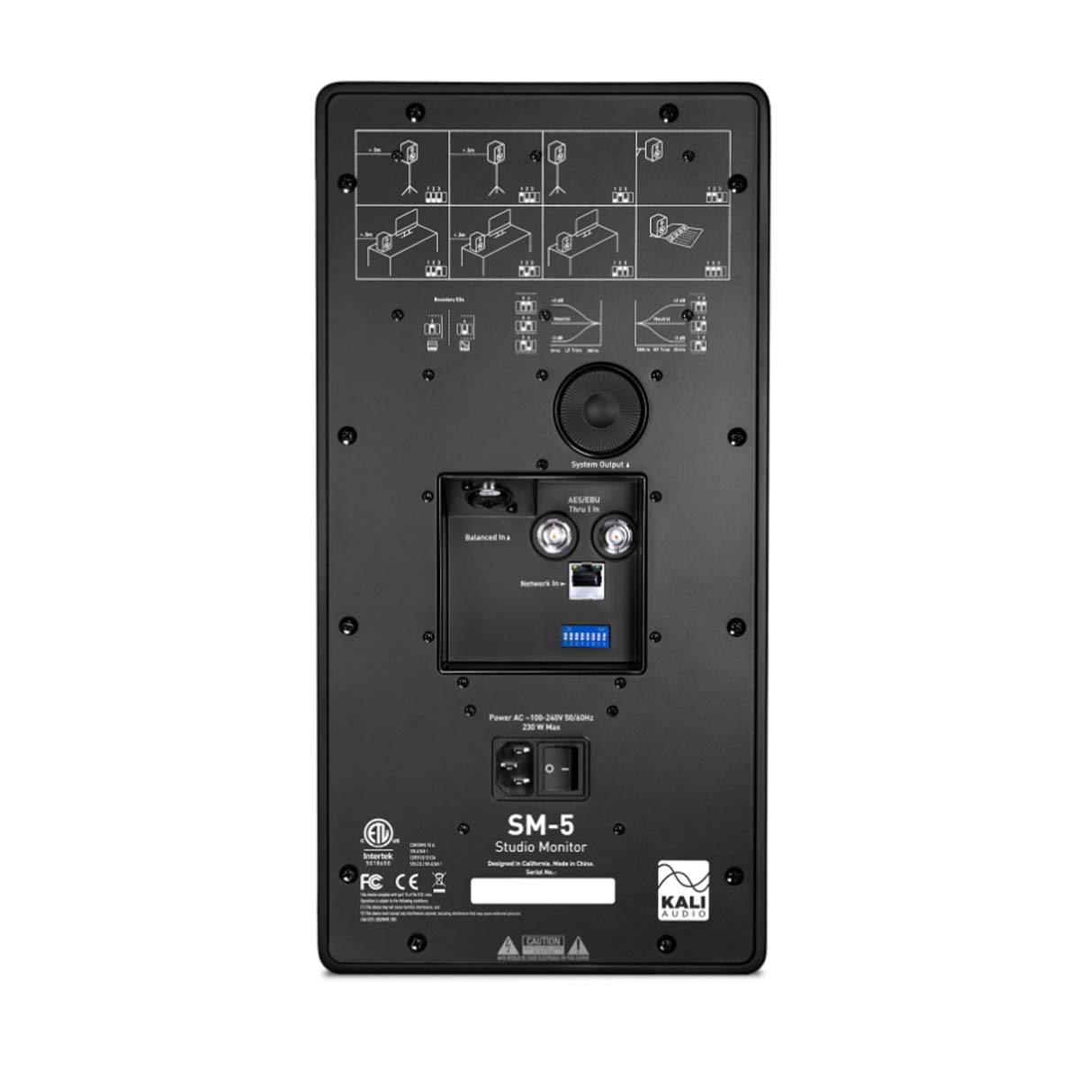 Kali Audio SM-5. 5 Inch 3-Way Studio Monitor with Network Control (Single)