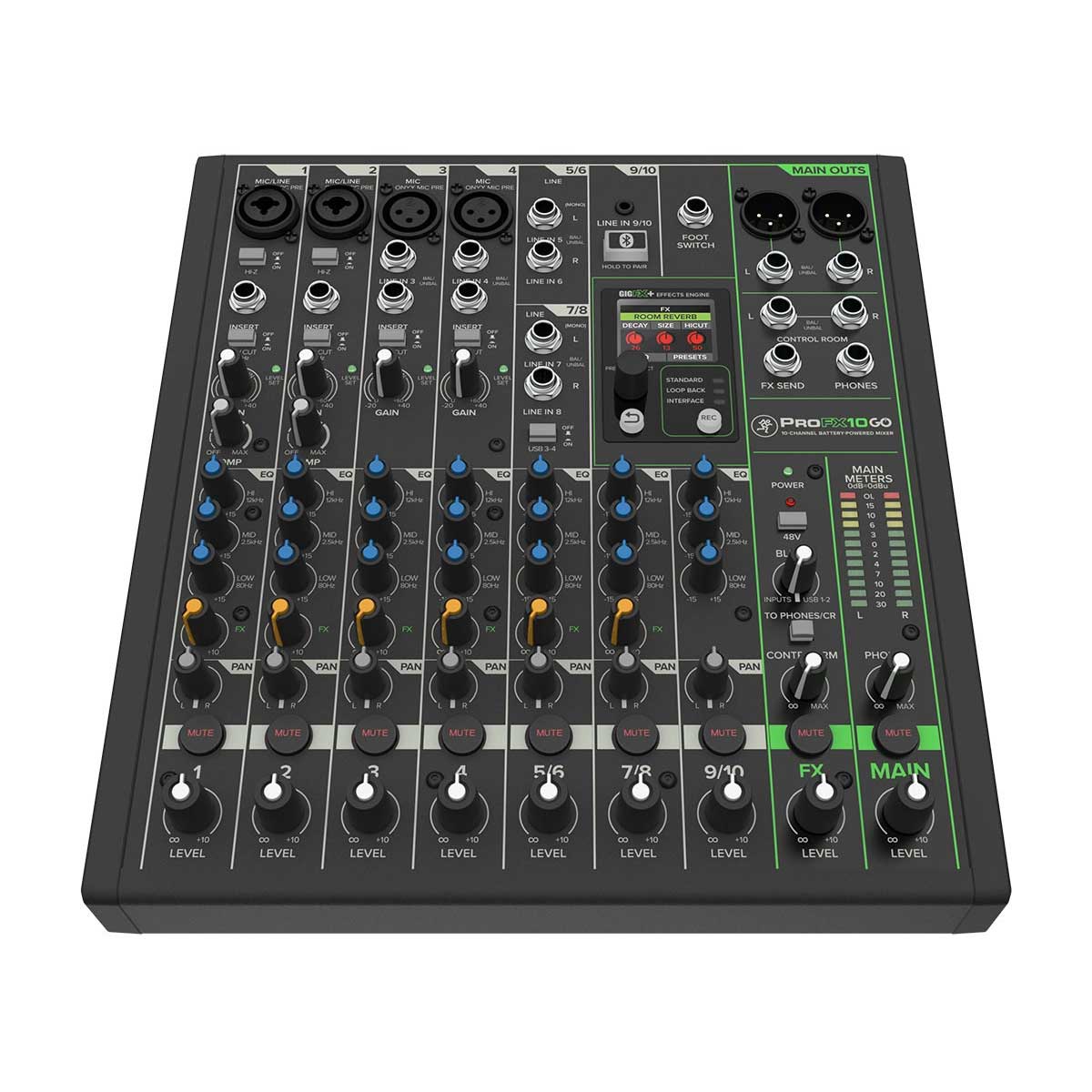 Mackie ProFX10 GO Battery-Powered Mixer