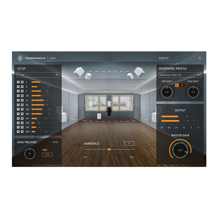Neumann RIME DAW Plug-in for reference-quality immersive monitoring on Neumann headphones