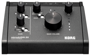 KORG microAUDIO 22 - 2 In/2 Out USB Audio Interface