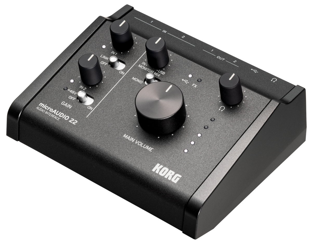KORG microAUDIO 22 - 2 In/2 Out USB Audio Interface