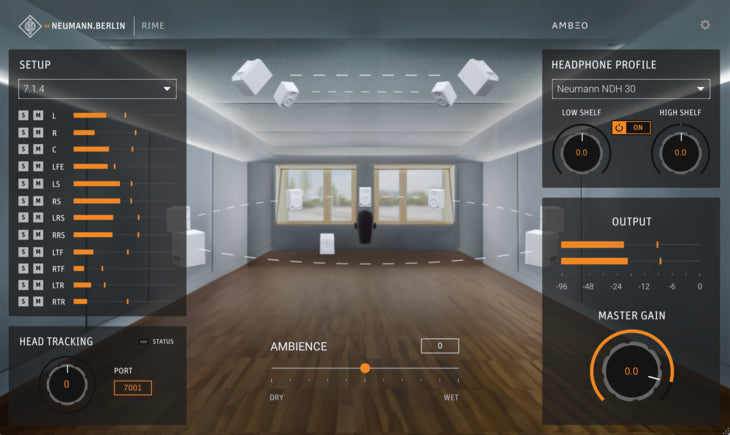 Neumann RIME DAW Plug-in for reference-quality immersive monitoring on Neumann headphones