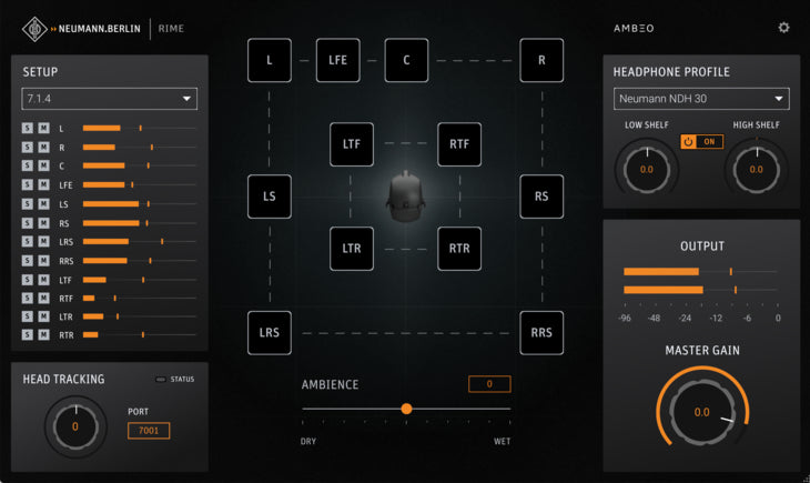 Neumann RIME DAW Plug-in for reference-quality immersive monitoring on Neumann headphones