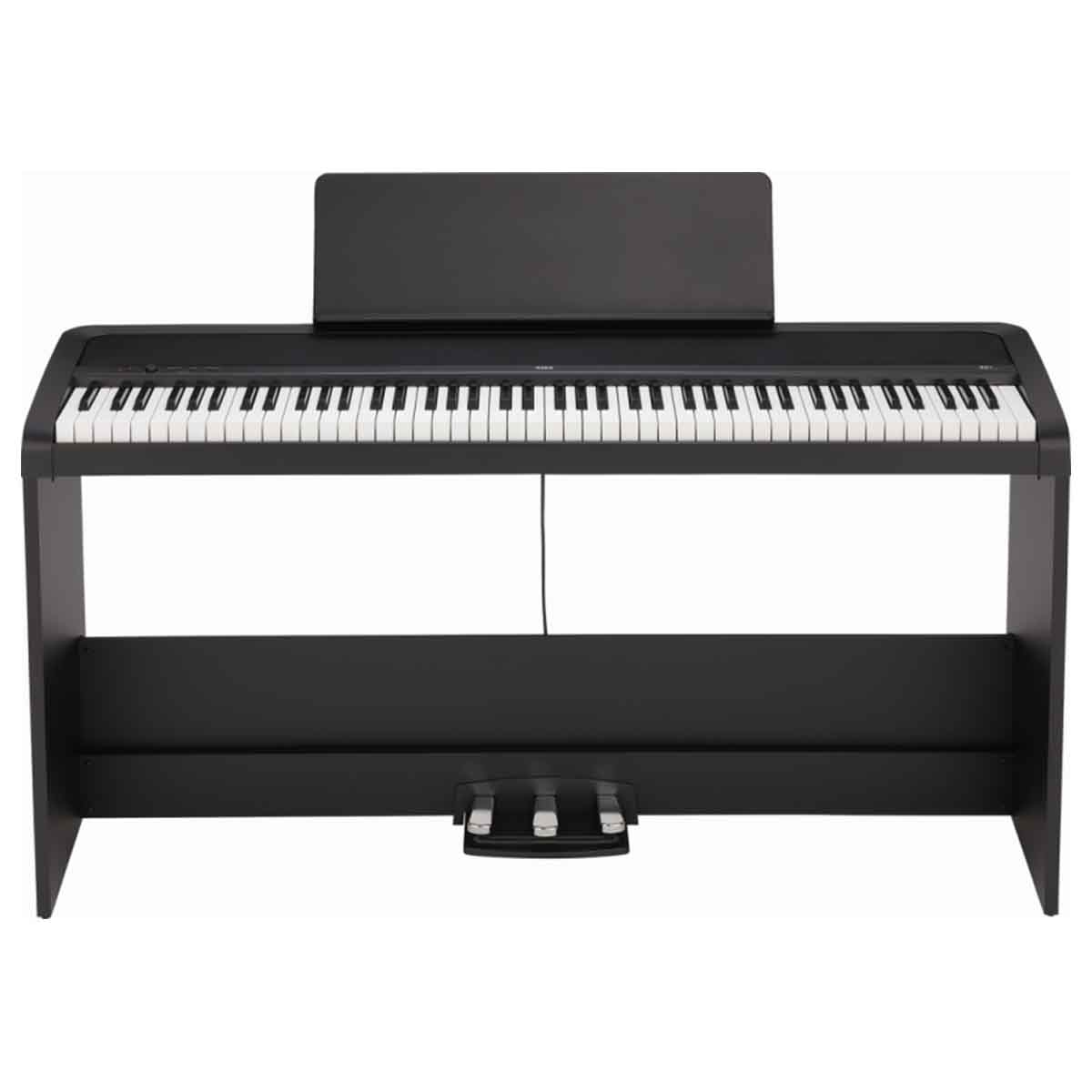 Korg B2+ 88 Note Weighted Digital Piano with Stand Pack (Black)