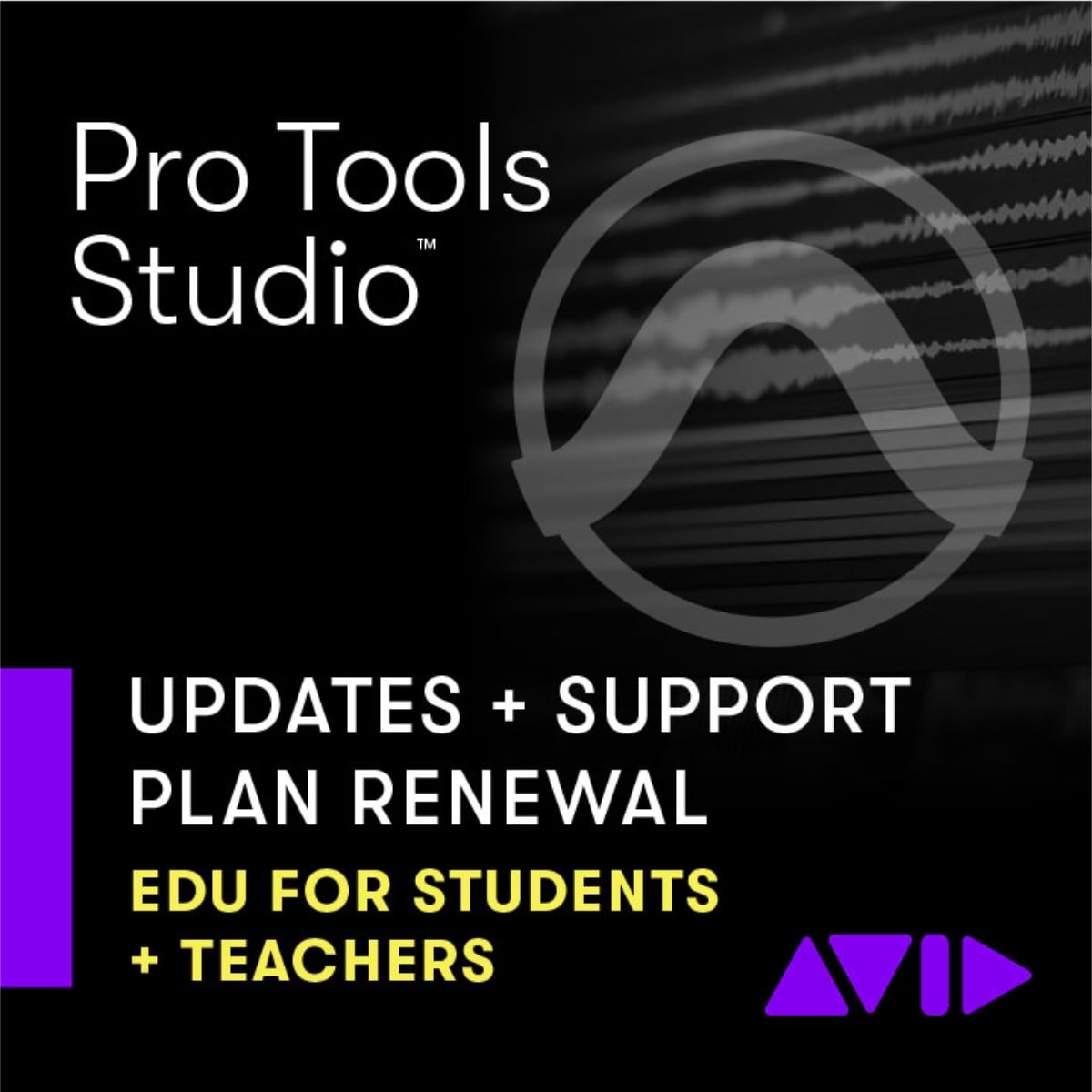 Avid Pro Tools Studio Perpetual Annual Updates + Support Renewal EDU Student Teacher