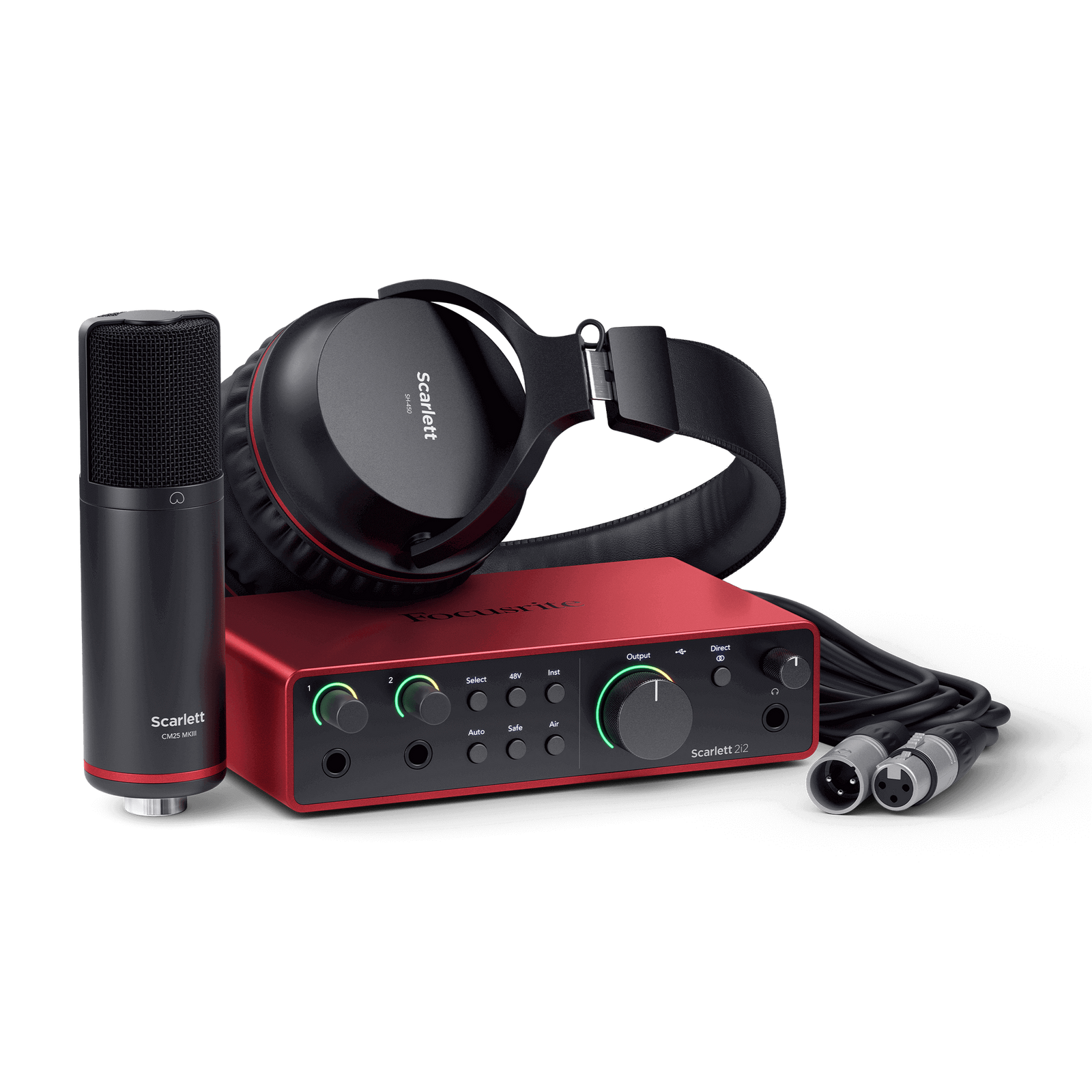 Focusrite Scarlett 2i2 Studio (4th Gen) Recording Package