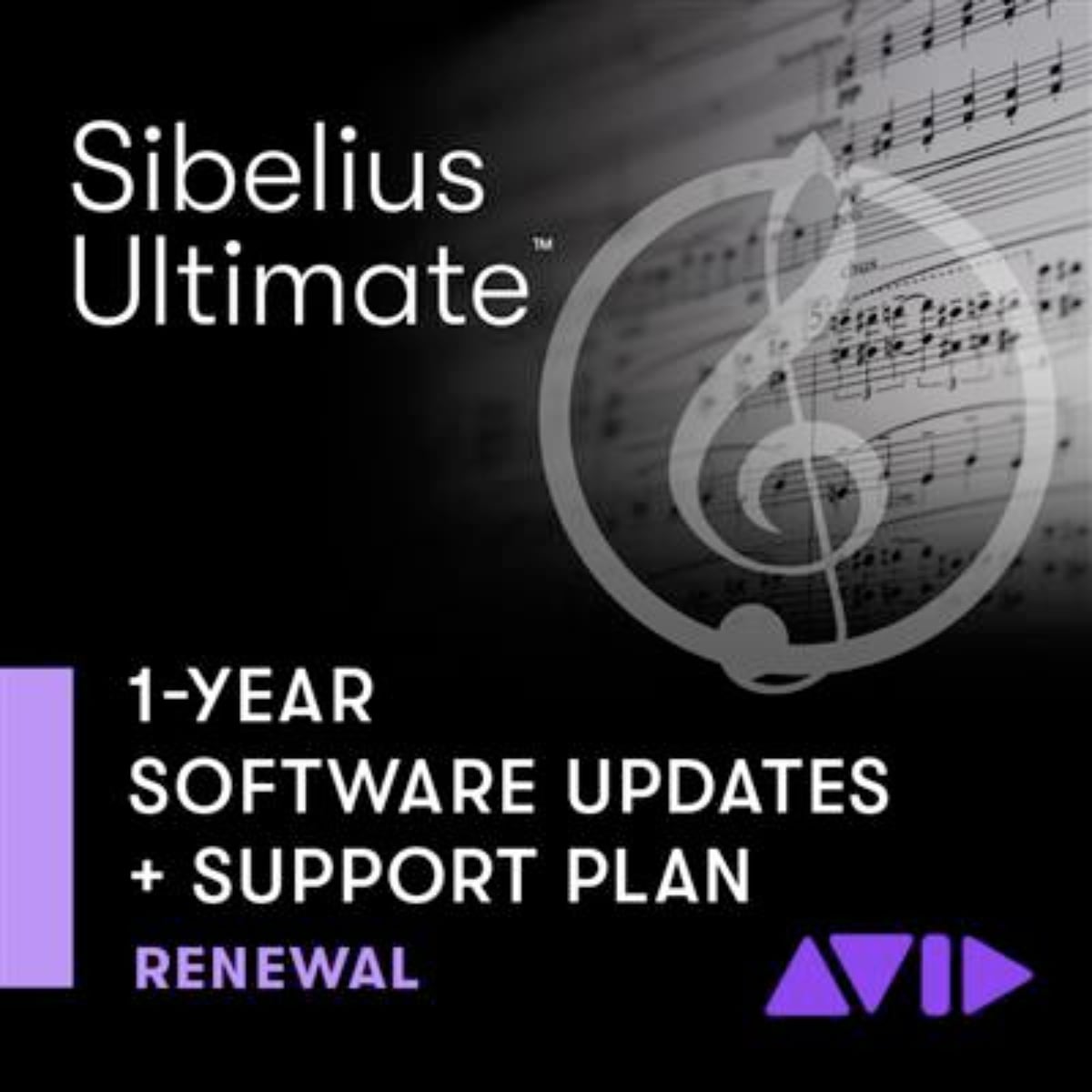 AVID Sibelius | Ultimate Upgrade 1-Year Software Updates + Support Plan - GET CURRENT