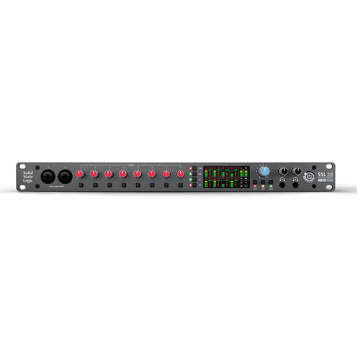 SSL 18 26-in / 28-out, high-performance USB audio interface