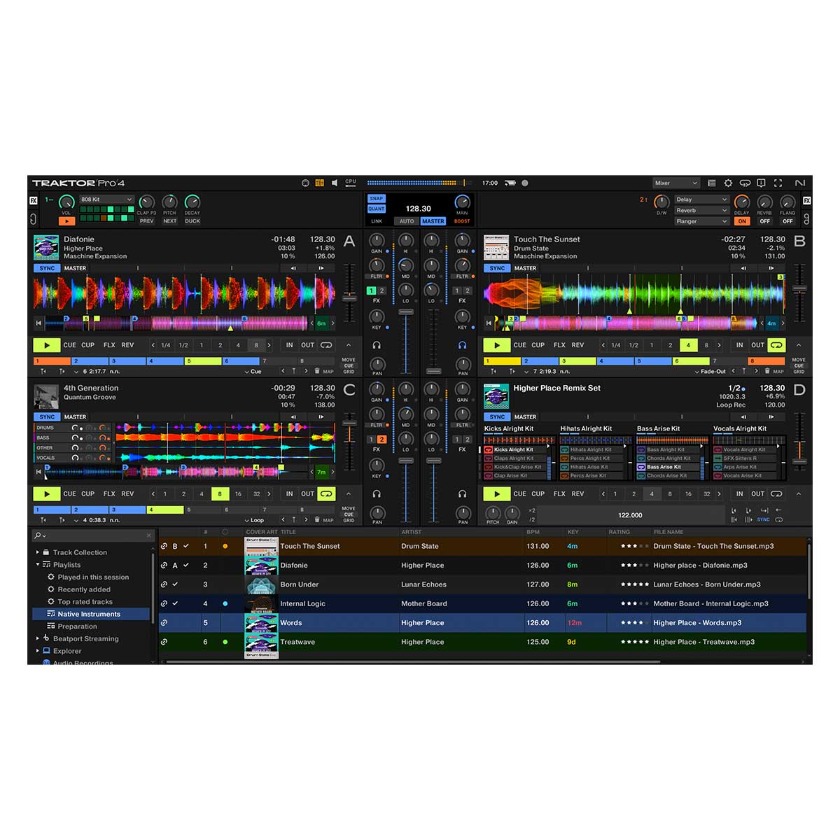 Native Instruments Traktor Pro 4  Professional 4-Deck DJ Software (Digital Download)