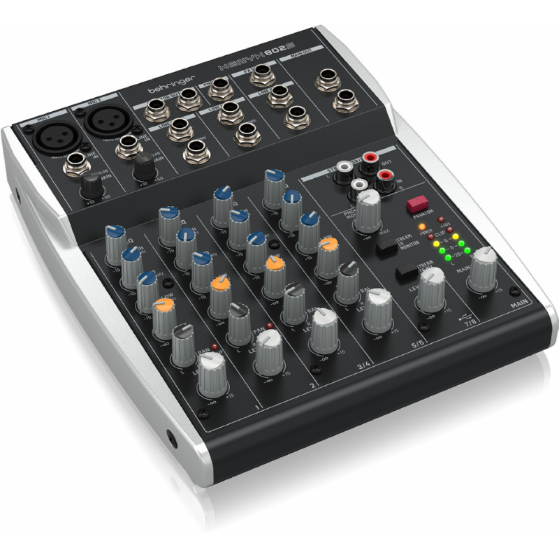 Behringer XENYX 802S 8-Channel Mixer with USB