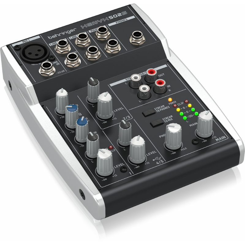 Behringer XENYX 502S 5-channel Mixer with USB