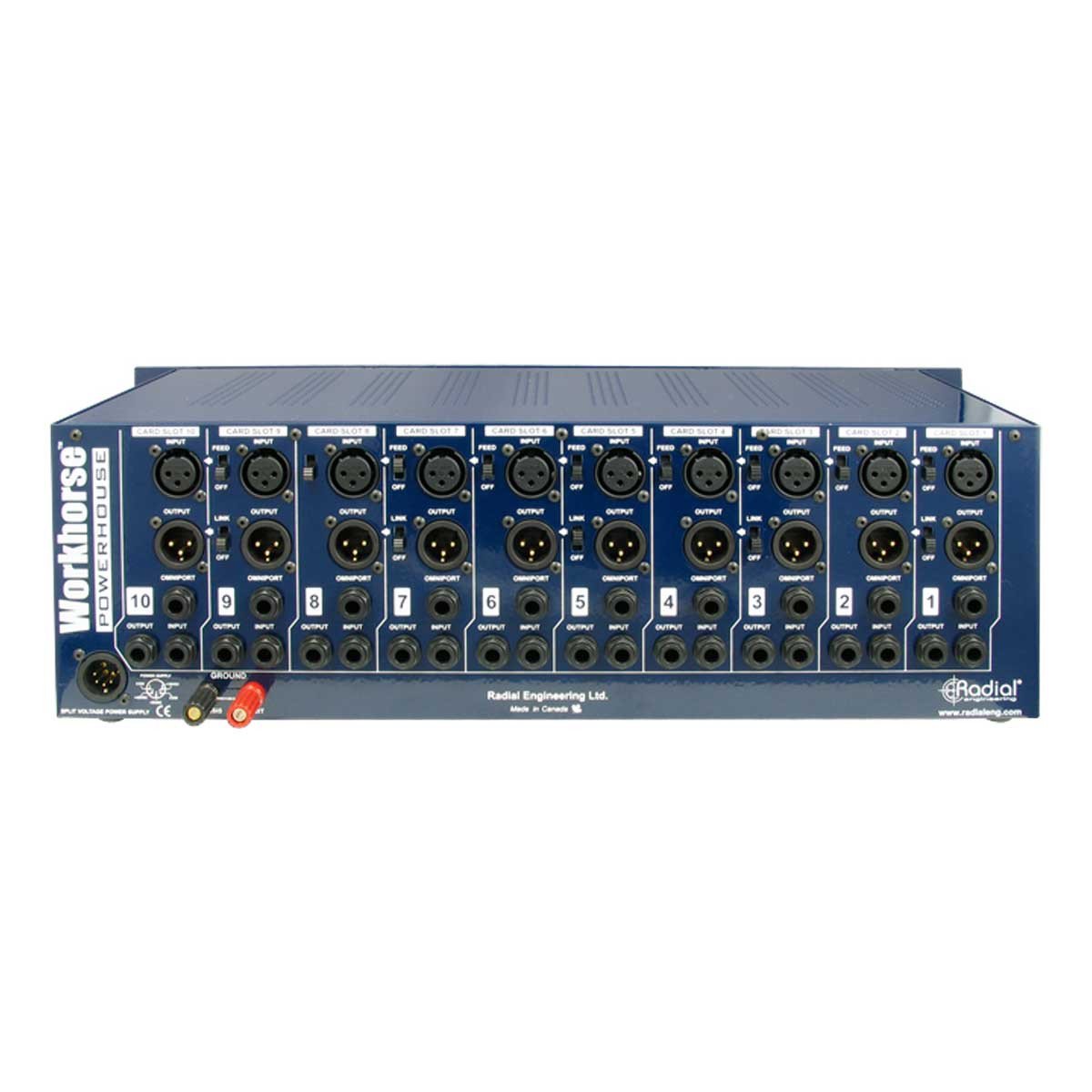 500 Series - Radial Workhorse Powerhouse 10-Slot 500 Series Rack