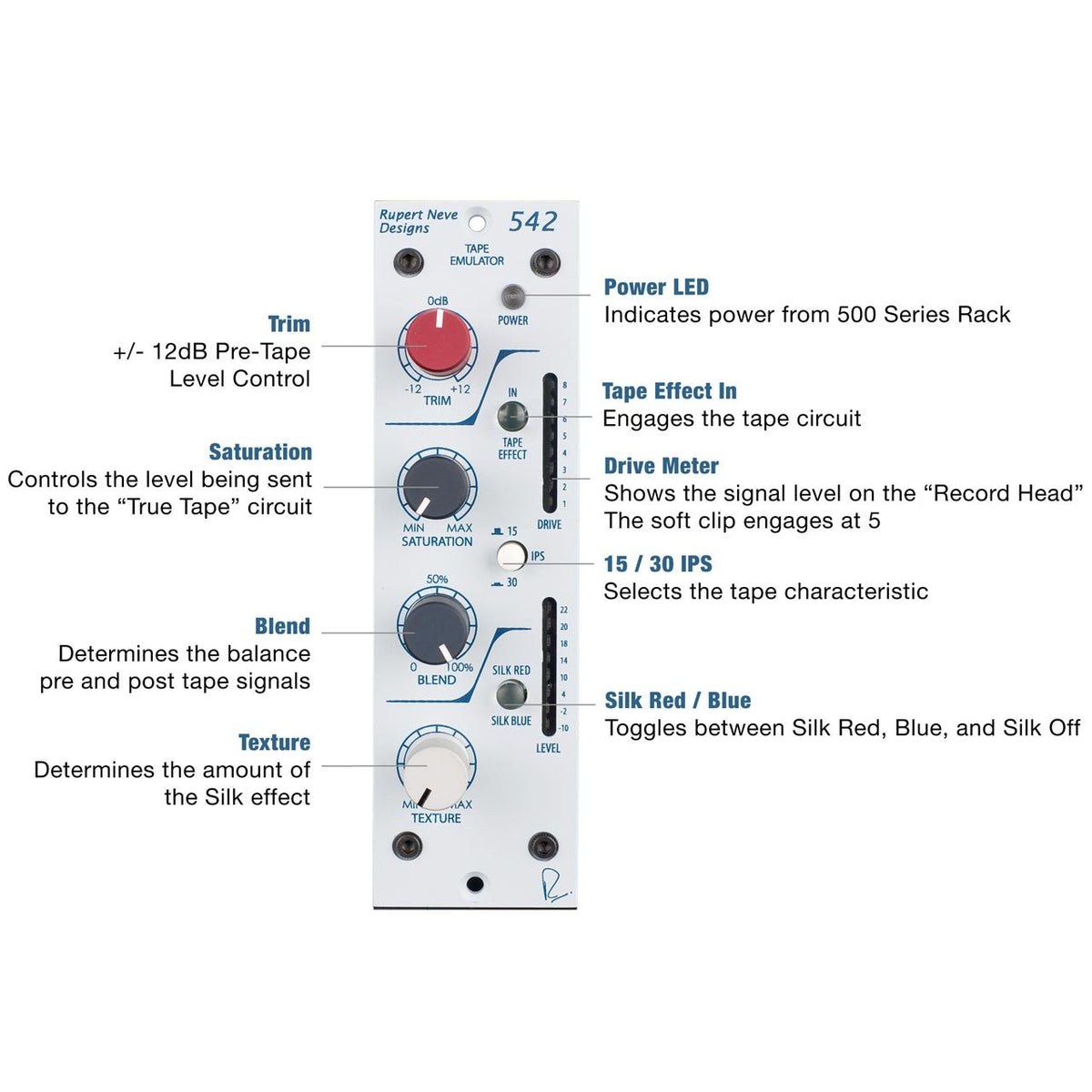 500 Series - Rupert Neve Designs 542 - 500 Series Tape Emulator
