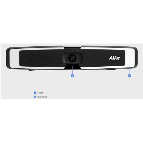 AVer 4K Video Soundbar w/ Fil Light VB130